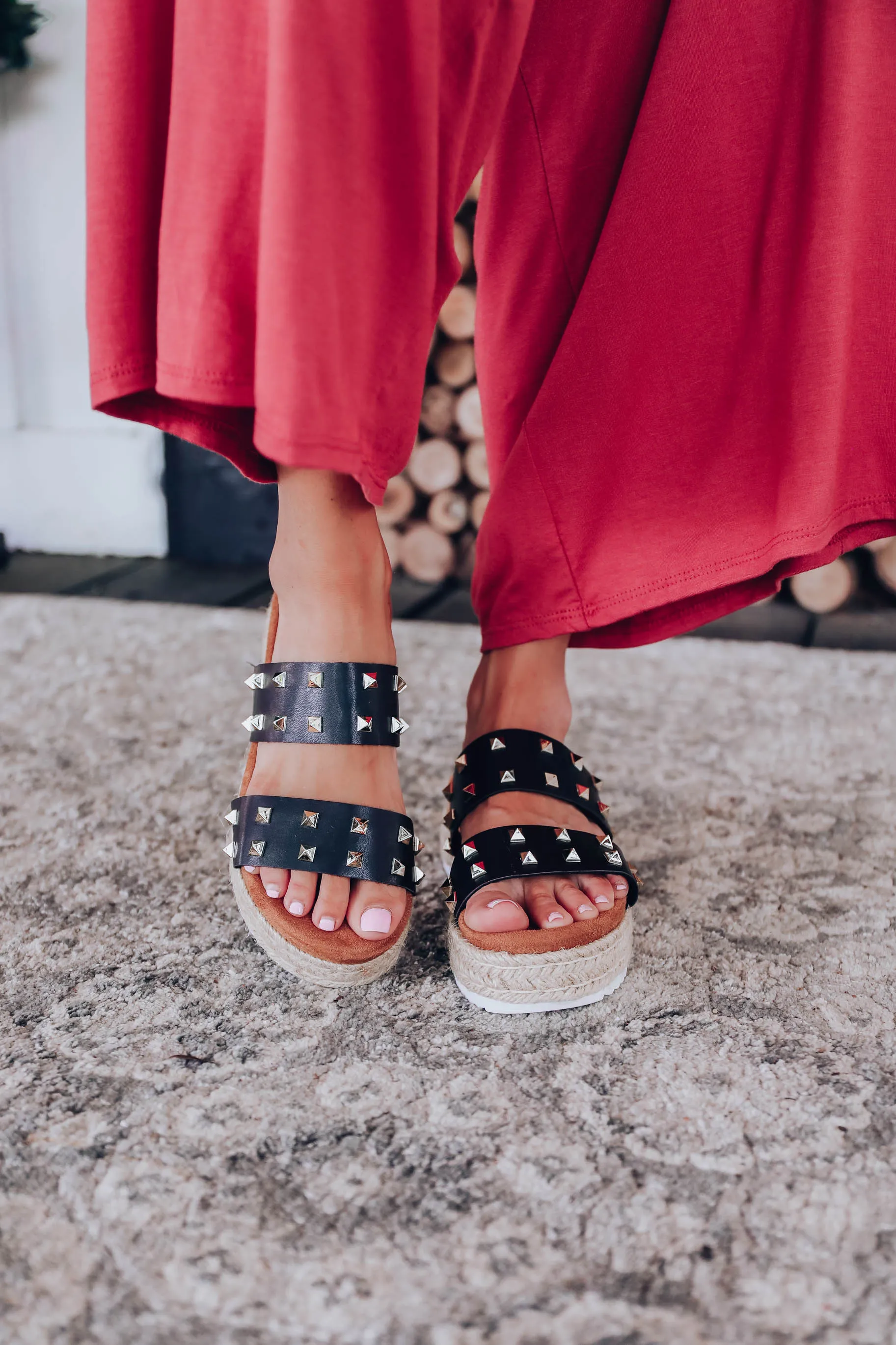 Emery Espadrille Sandal - Black