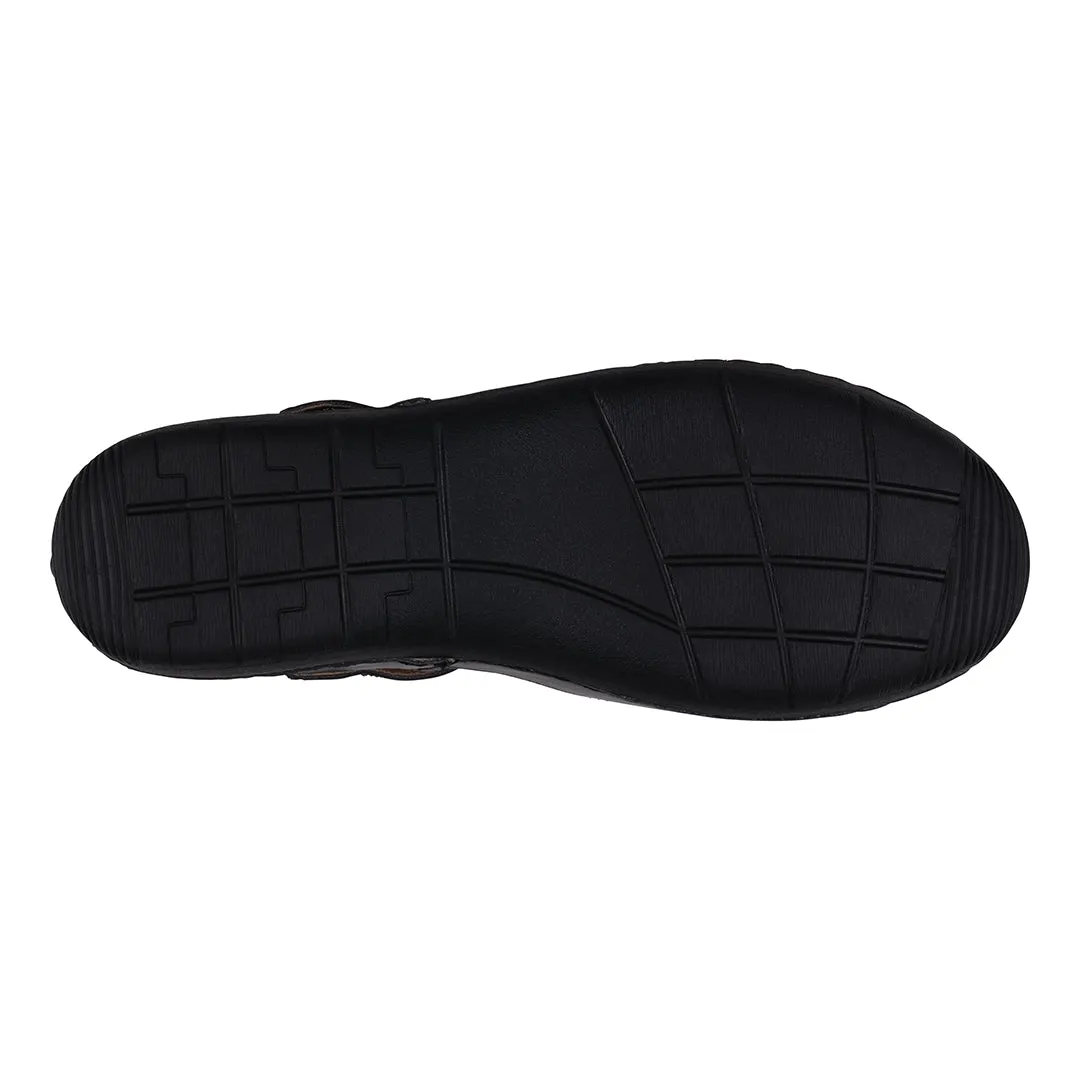 Faryn Black Close Toe Velcro Flats