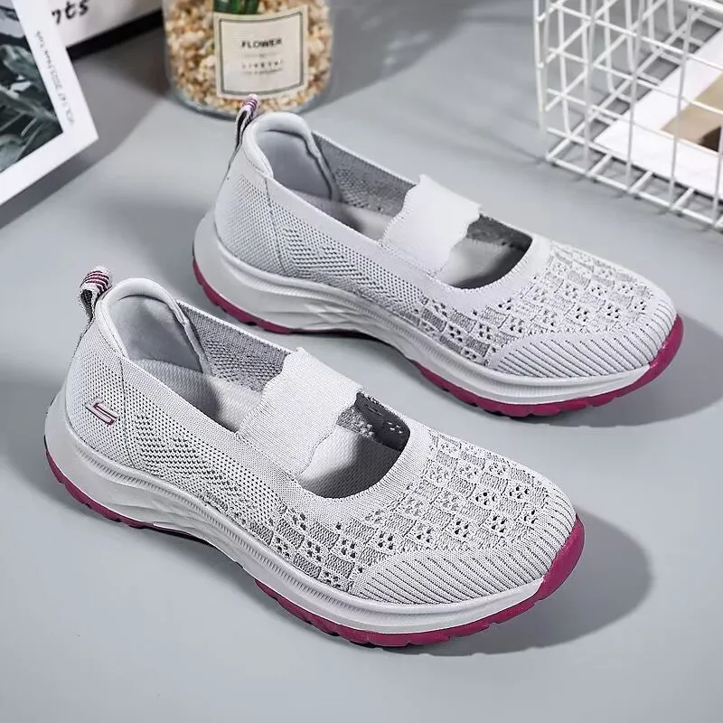 Pretty Cloth Breathable One Pedal Mesh Canvas Shoes