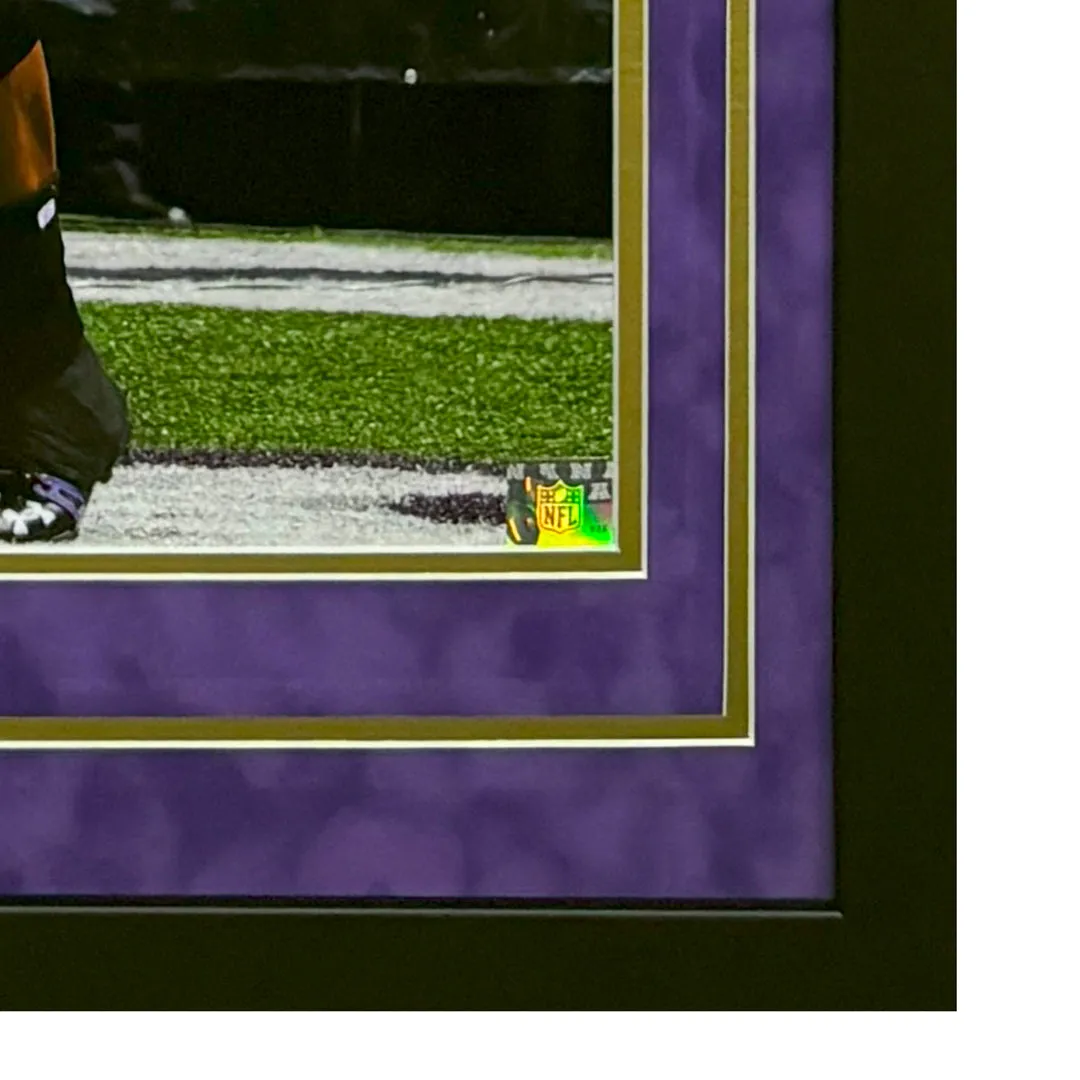 Ray Lewis Hand Signed & Framed Baltimore Ravens 16x20 Football Photo